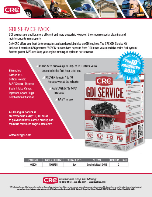 GDI Service Kit Sell Sheet