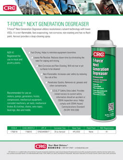 T-Force Degreaser MUO Non Flammable