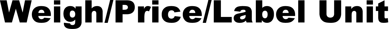 Weigh Price Label Unit