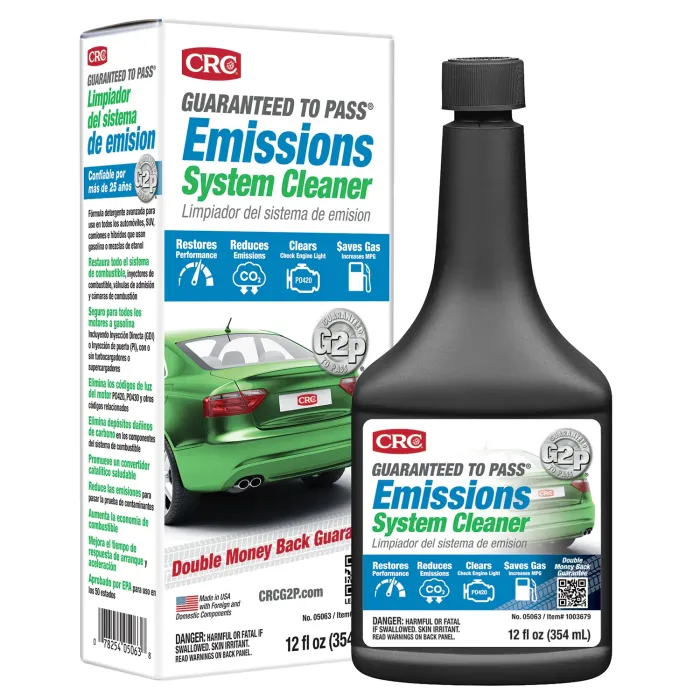 CRC Guaranteed To Pass Emissions System Cleaner 12 Fl Oz