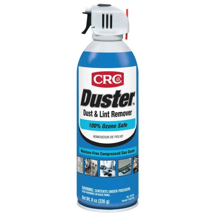 CRC Duster™ Moisture-Free Dust And Lint Remover, 8 Oz Can, Box Of 12