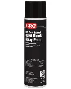 CRC® Rust Proof Enamel Spray Paint-OSHA Black, 15 wt oz