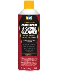 K&W® Technician Grade Carburetor & Choke Cleaner, 19 wt oz