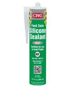 CRC® Food Zone Silicone Sealant - Gray, 10.1 Fl Oz