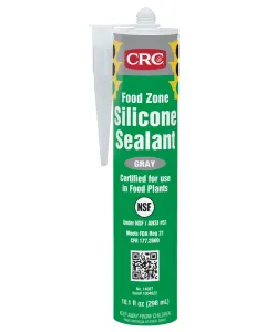CRC® Food Zone Silicone Sealant - Gray, 10.1 fl oz