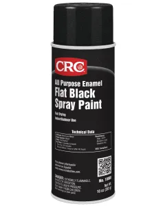 CRC® All Purpose Enamel Spray Paint-Flat Black, 10 Wt Oz