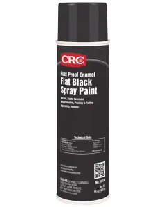 CRC® Rust Proof Enamel Spray Paint-Flat Black, 15 Wt Oz