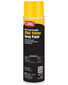 CRC® Rust Proof Enamel Spray Paint-OSHA Yellow, 15 Wt Oz