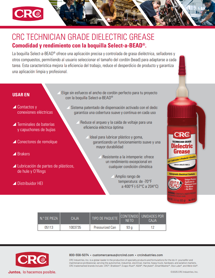 2025 CRC TECHNICIAN GRADE DIELECTRIC GREASE