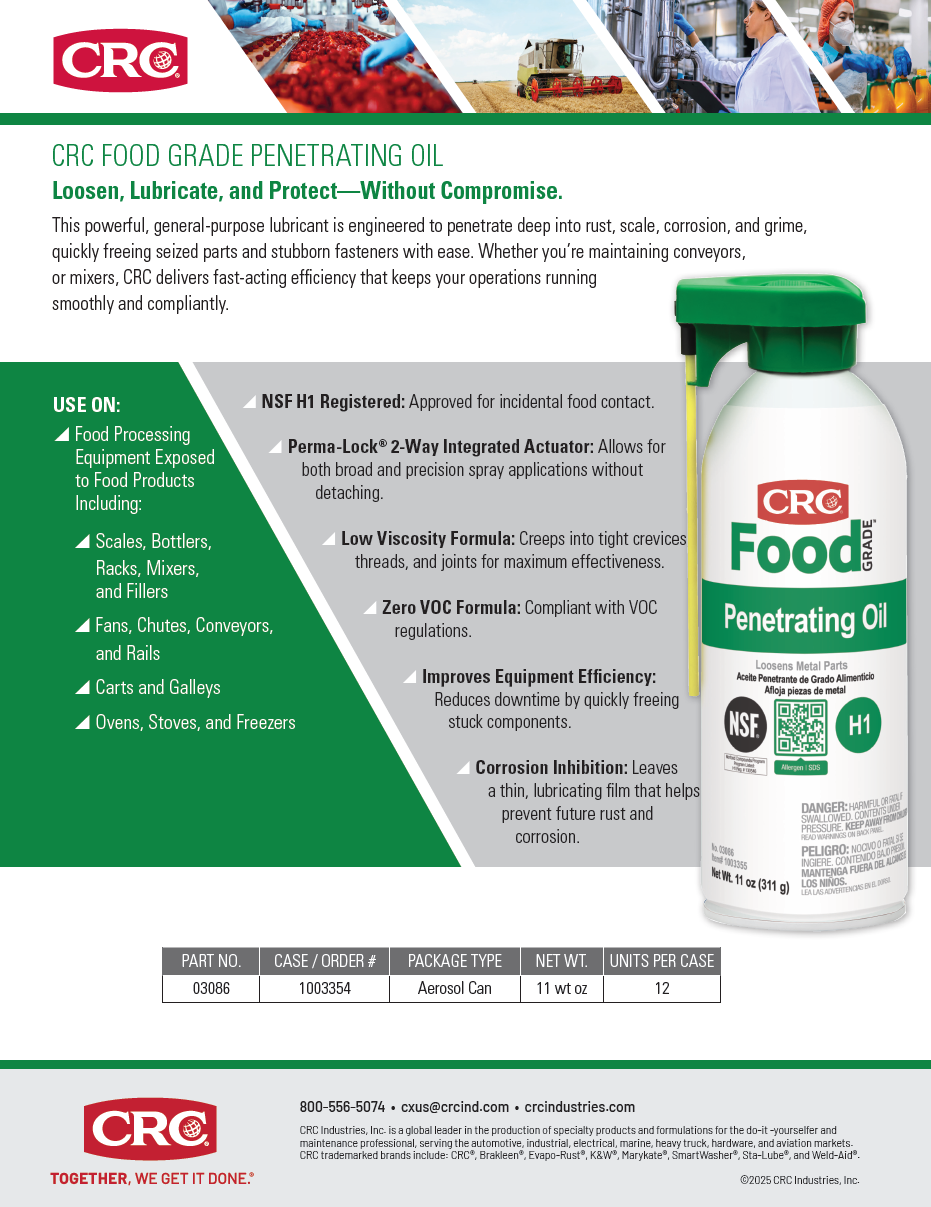 2025 Food Grade Penetrating Oil 