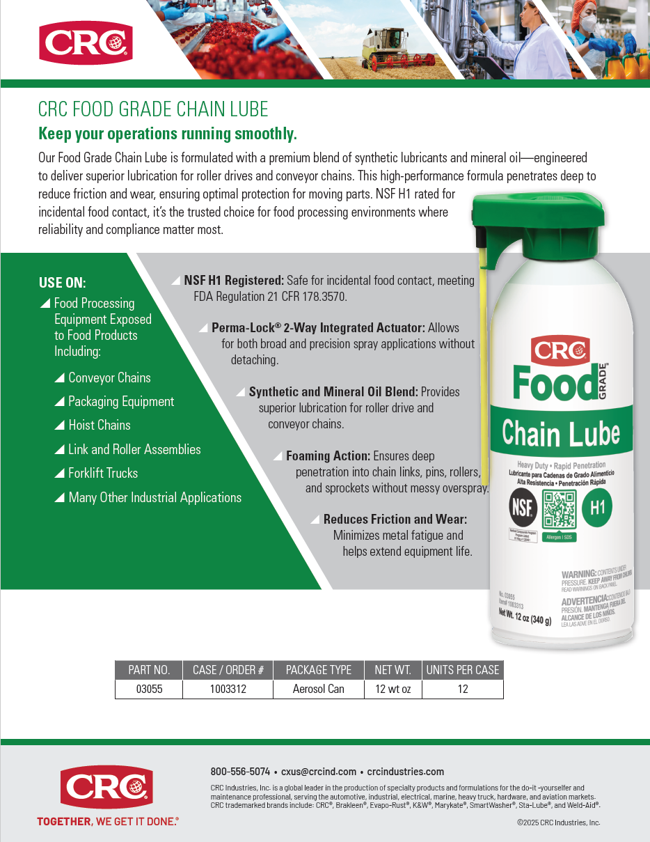 2025 Food Grade Chain Lube