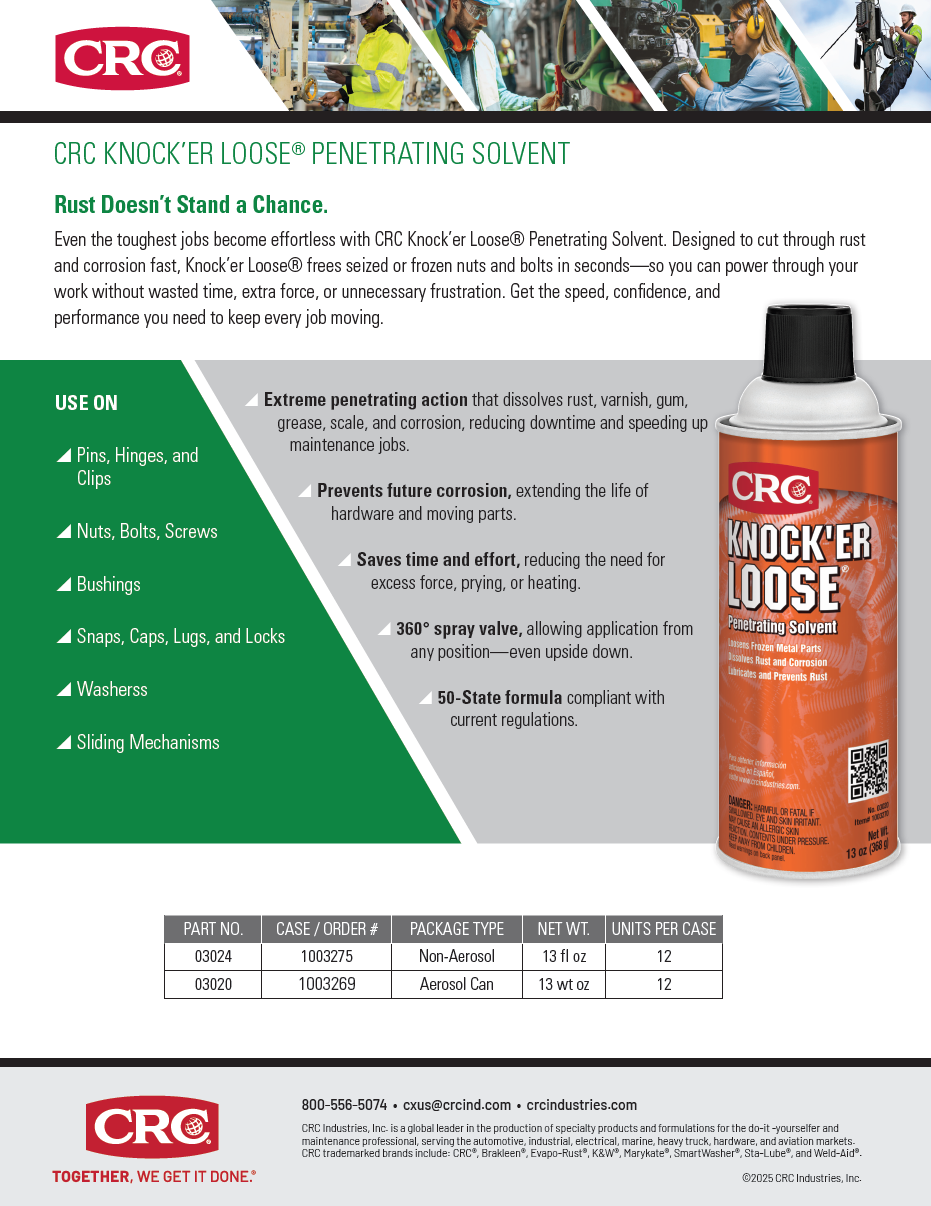 2026 Knock'er Loose Sell Sheet