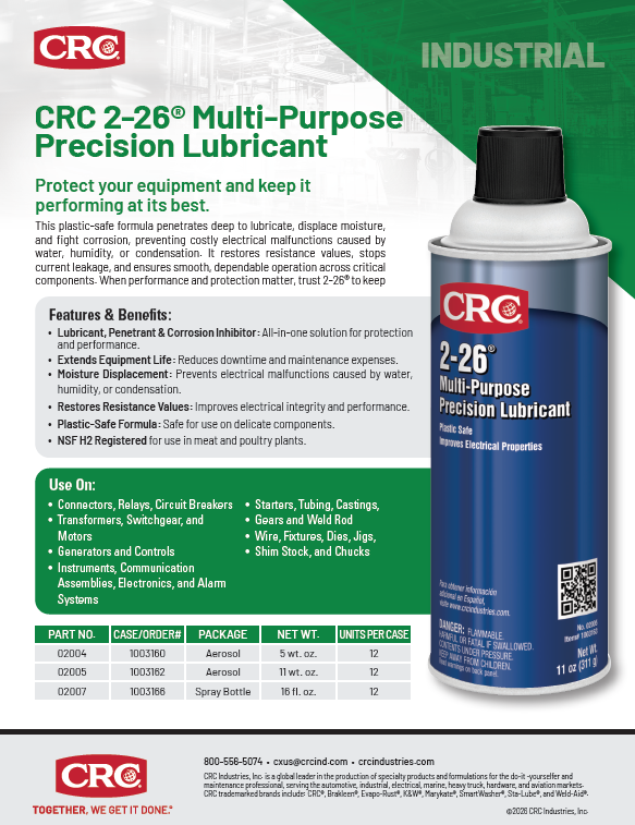 2026 2-26 Multi-Purpose Precision Lubricant