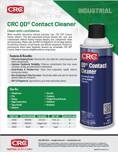 2026 QD Contact Cleaner