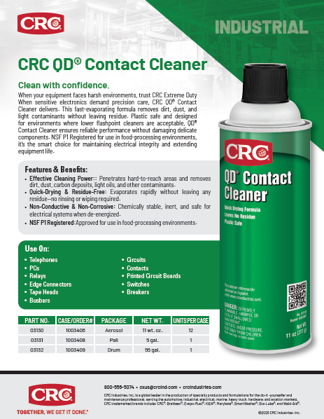 2026 QD Contact Cleaner