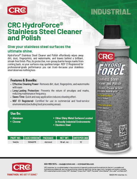 2026 HyrdoForce Stainless Steel Cleaner and Polish