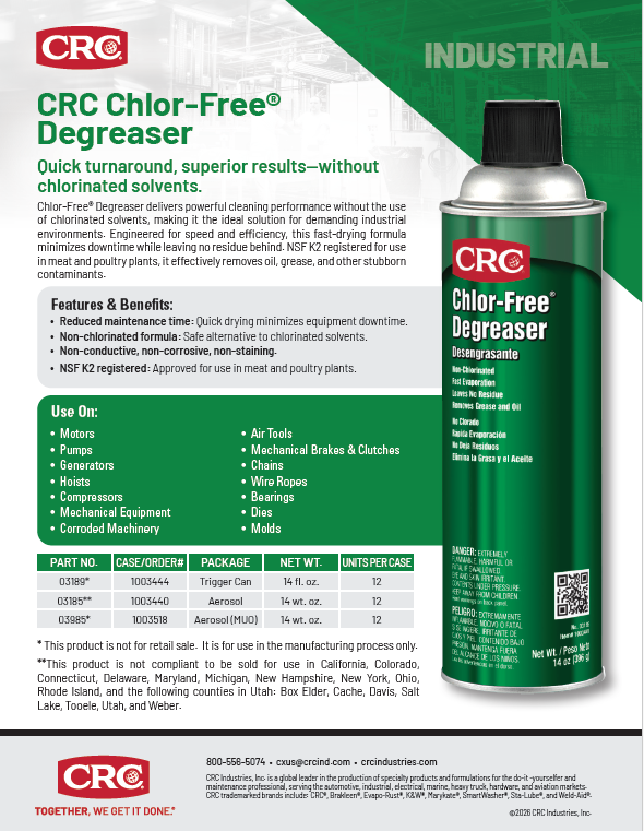 2026 Chlor-Free Degreaser