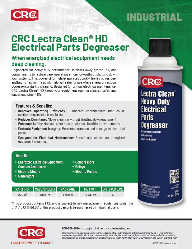 2026 Lectra Clean HD Electrical Parts Degreaser